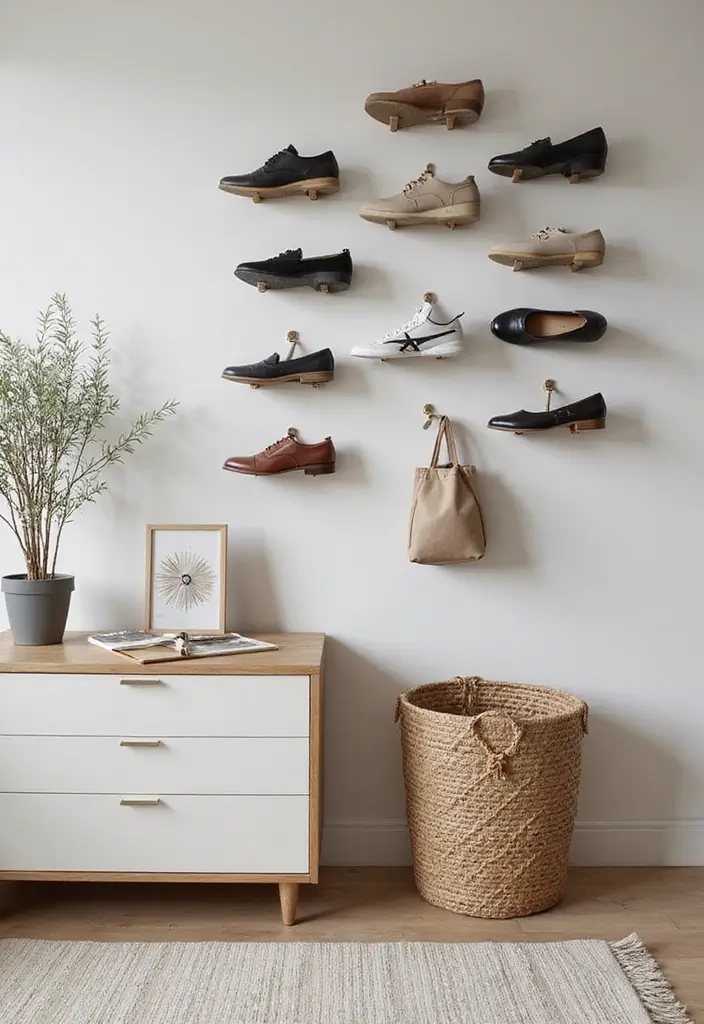 26 Shoe Storage Ideas To Keep Your Collection Neat and Displayed 111 26 Shoe Storage Ideas To Keep Your Collection Neat and Displayed - 17. Magnetic Shoe Holders