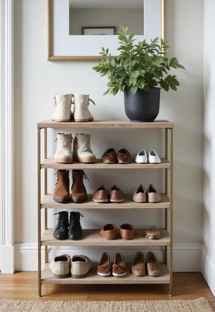 26 Shoe Storage Ideas To Keep Your Collection Neat and Displayed 118 26 Shoe Storage Ideas To Keep Your Collection Neat and Displayed - 18. Tiered Shoe Stand