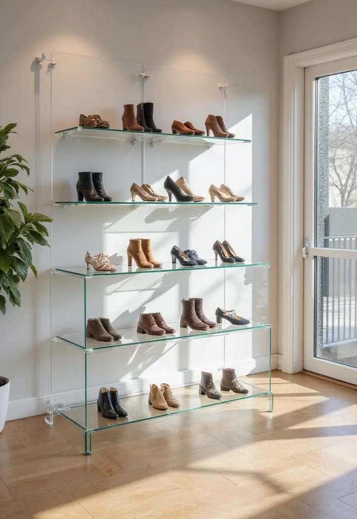 26 Shoe Storage Ideas To Keep Your Collection Neat and Displayed 153 26 Shoe Storage Ideas To Keep Your Collection Neat and Displayed - 23. Clear Acrylic Shoe Displays