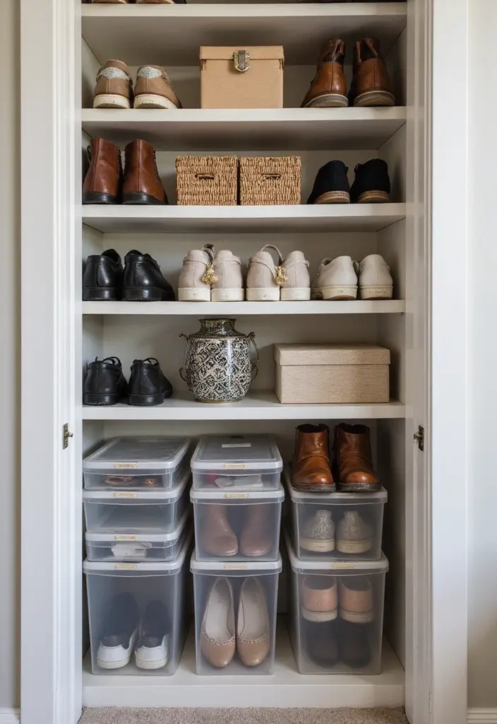 26 Shoe Storage Ideas To Keep Your Collection Neat and Displayed 36 26 Shoe Storage Ideas To Keep Your Collection Neat and Displayed - 6. Shoe Bins and Boxes