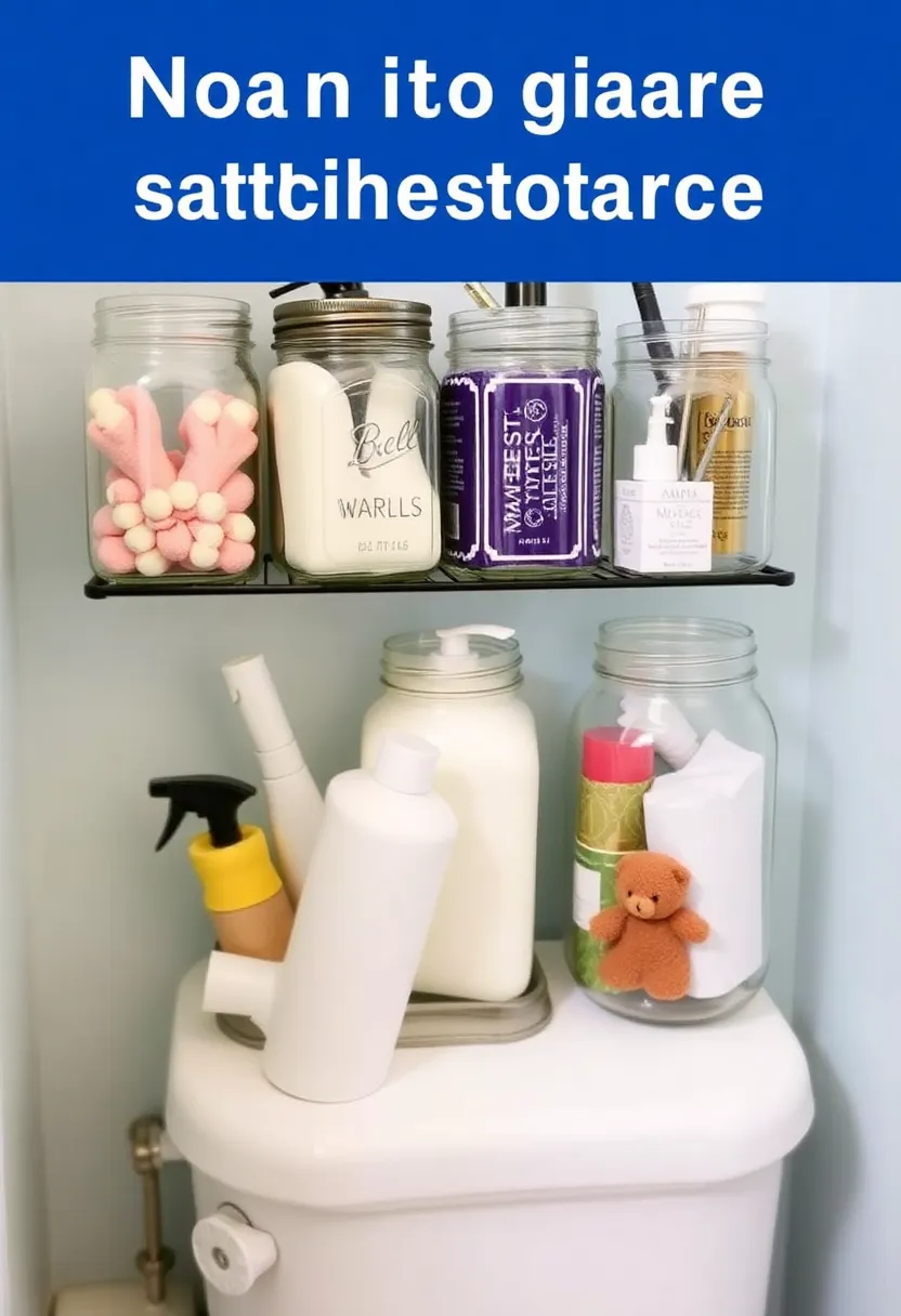 26 Shower Storage Ideas For A Clean And Minimal Bathroom 142 26 Shower Storage Ideas For A Clean And Minimal Bathroom - 22. Mason Jar Holders