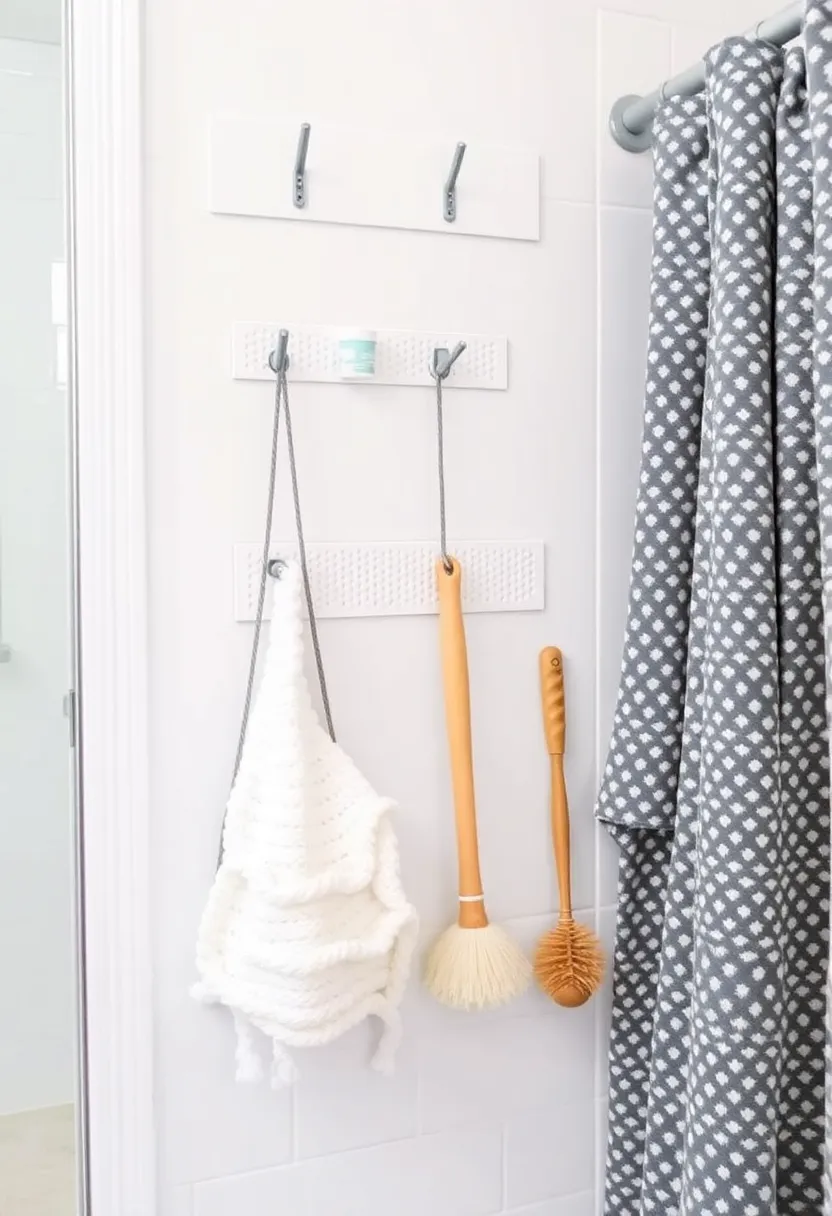 26 Shower Storage Ideas For A Clean And Minimal Bathroom 161 26 Shower Storage Ideas For A Clean And Minimal Bathroom - 25. Hook-and-Loop Strips