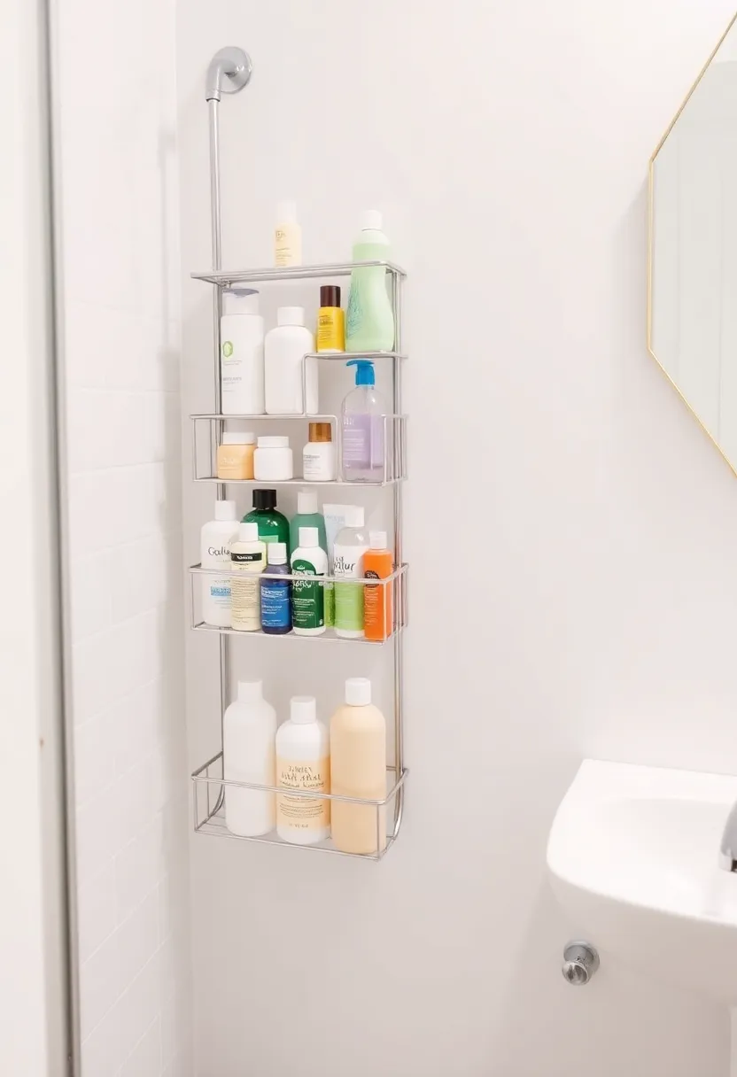 26 Shower Storage Ideas For A Clean And Minimal Bathroom 168 26 Shower Storage Ideas For A Clean And Minimal Bathroom - 26. Tiered Shower Caddy
