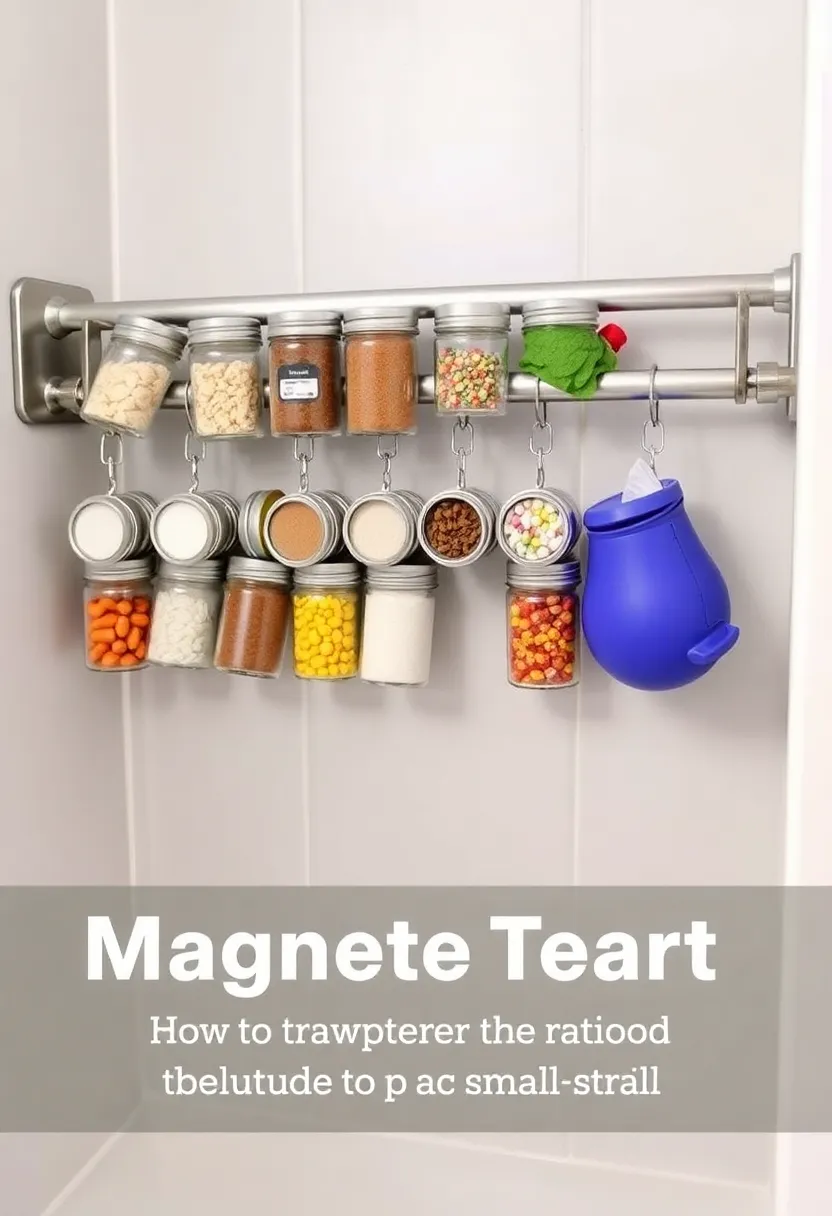 26 Shower Storage Ideas For A Clean And Minimal Bathroom 15 26 Shower Storage Ideas For A Clean And Minimal Bathroom - 3. Magnetic Spice Jars