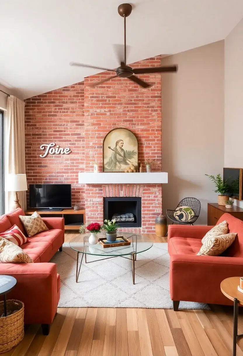 26 Simple Accent Wall Ideas That Make A Big Difference 141 26 Simple Accent Wall Ideas That Make A Big Difference - 21. Painted Brick