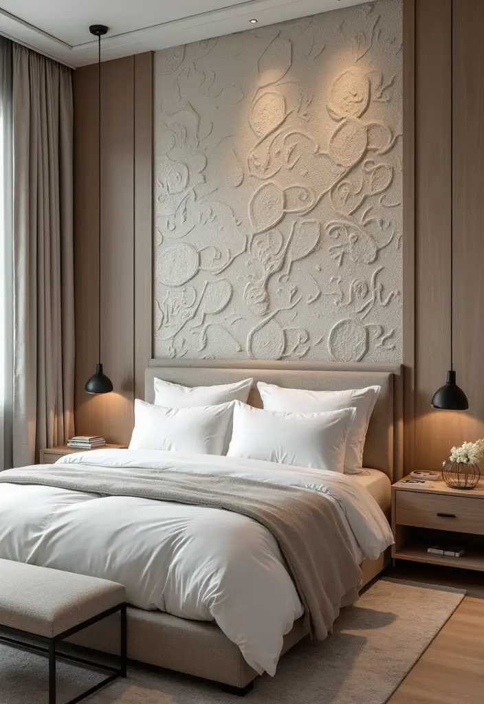 26 Simple Accent Wall Ideas That Make A Big Difference 29 26 Simple Accent Wall Ideas That Make A Big Difference - 5. Textured Wallpaper