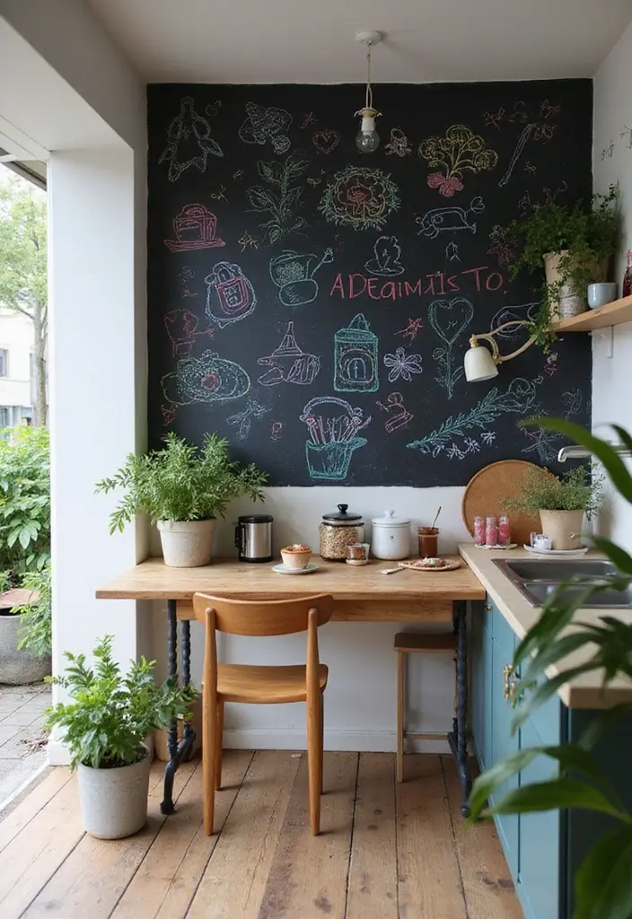 26 Simple Accent Wall Ideas That Make A Big Difference 43 26 Simple Accent Wall Ideas That Make A Big Difference - 7. Chalkboard Wall for Creativity