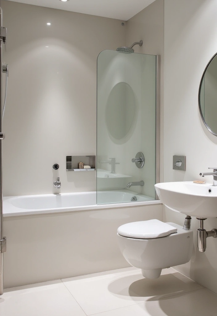 26 Small Bathroom Ideas With Tub You’ll Actually Love 104 26 Small Bathroom Ideas With Tub You’ll Actually Love - 16. Seamless Tub Surrounds