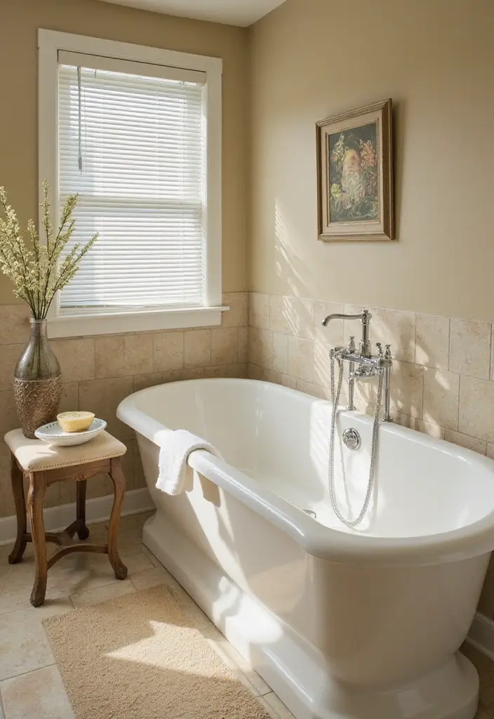 26 Small Bathroom Ideas With Tub You’ll Actually Love 111 26 Small Bathroom Ideas With Tub You’ll Actually Love - 17. Luxurious Bath Accessories