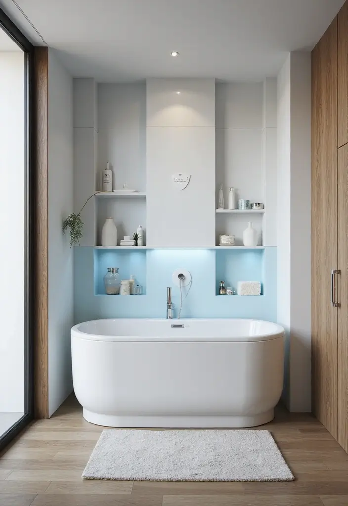 26 Small Bathroom Ideas With Tub You’ll Actually Love 167 26 Small Bathroom Ideas With Tub You’ll Actually Love - 25. Smart Water-Saving Features