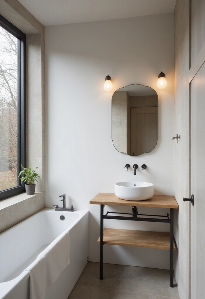 26 Small Bathroom Ideas With Tub You’ll Actually Love 55 26 Small Bathroom Ideas With Tub You’ll Actually Love - 9. Wall-Mounted Faucet