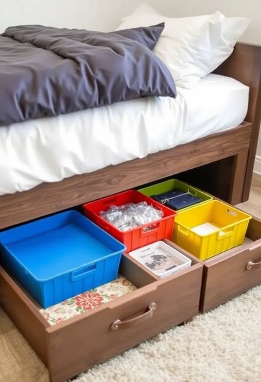 26 Small Bedroom Storage Ideas That Maximize Every Inch 1 26 Small Bedroom Storage Ideas That Maximize Every Inch - 1. Under-Bed Storage Drawers