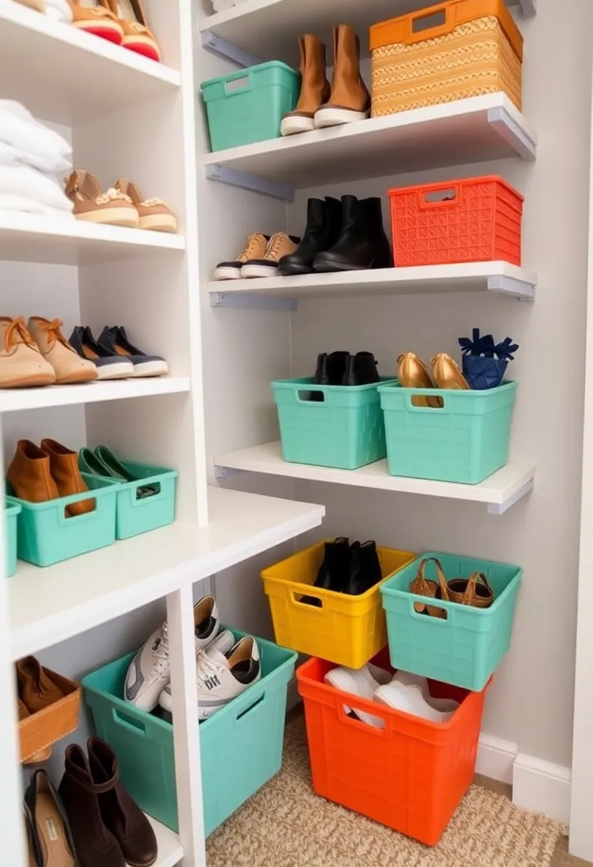 26 Small Bedroom Storage Ideas That Maximize Every Inch 76 26 Small Bedroom Storage Ideas That Maximize Every Inch - 12. Under-Shelf Baskets