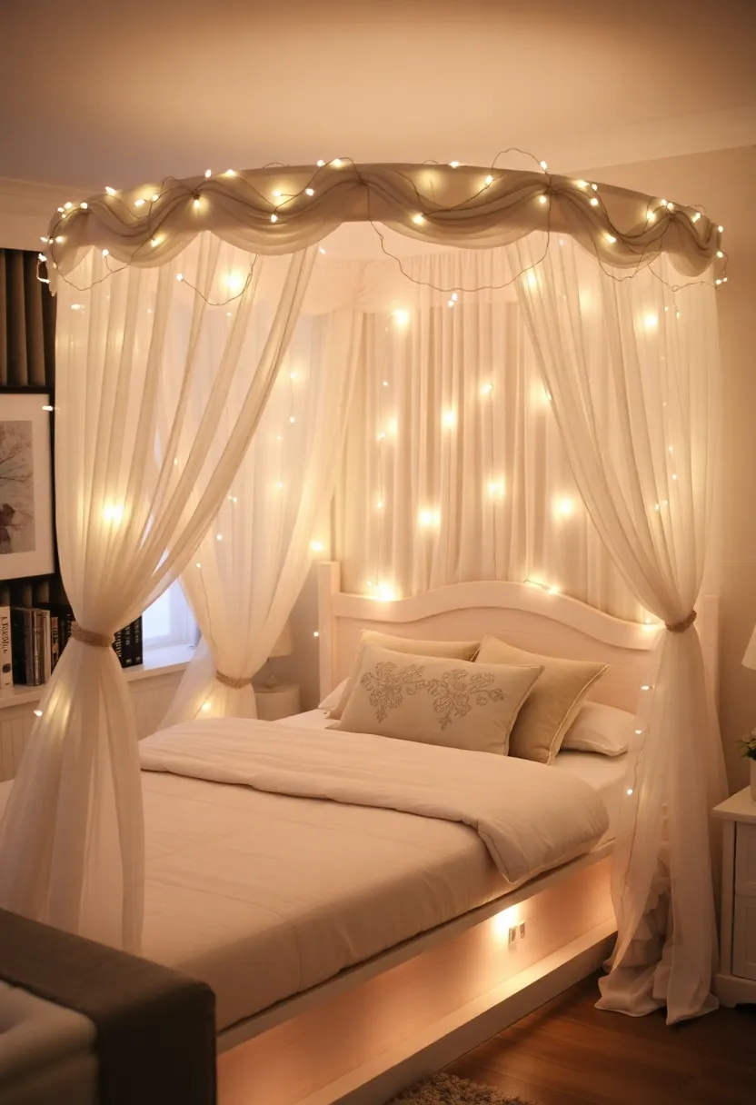 26 Small Bedroom Storage Ideas That Maximize Every Inch 90 26 Small Bedroom Storage Ideas That Maximize Every Inch - 14. Bed Canopy with Storage