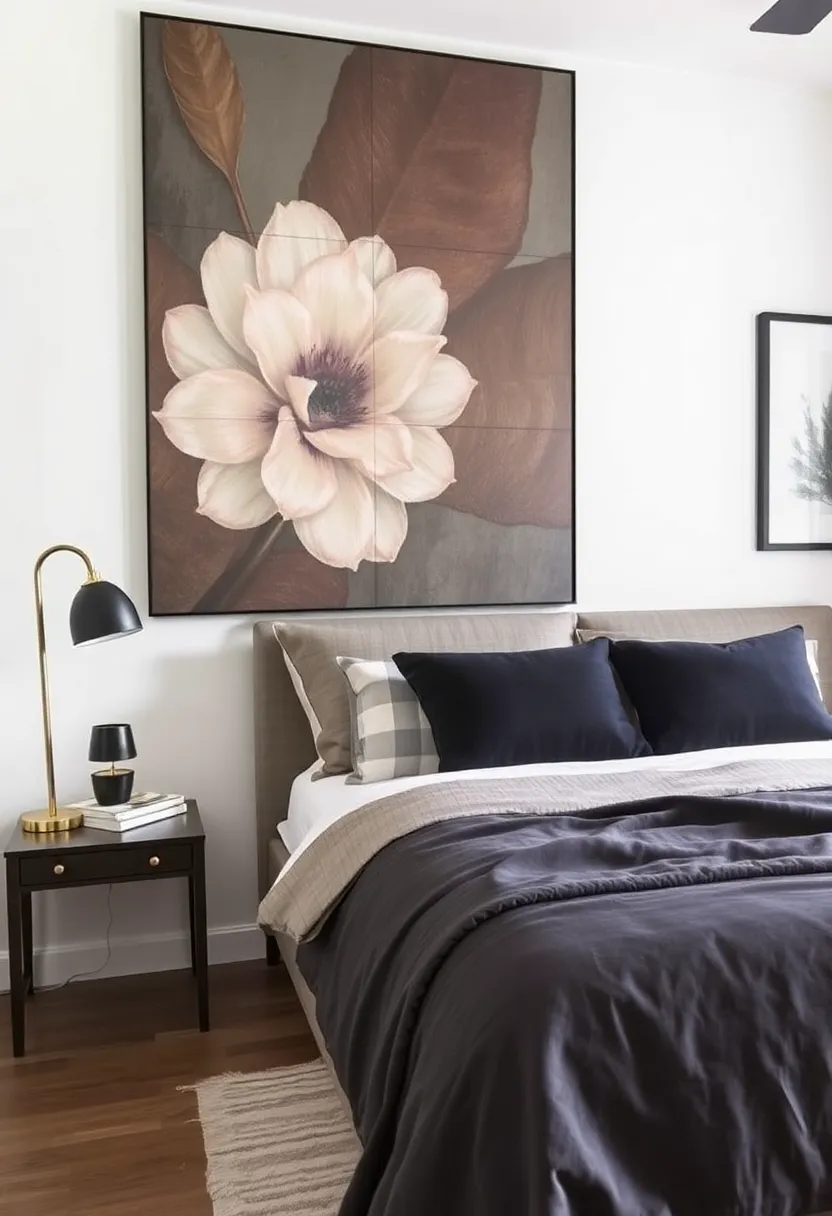 26 Small Bedroom Storage Ideas That Maximize Every Inch 139 26 Small Bedroom Storage Ideas That Maximize Every Inch - 21. Large Wall Art as Storage