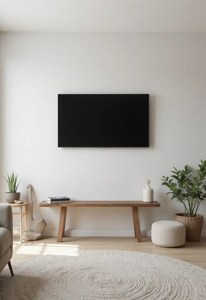 26 TV Wall Ideas You’ll Wish You Tried Sooner 36 26 TV Wall Ideas You’ll Wish You Tried Sooner - 6. Simple Wall Mounting