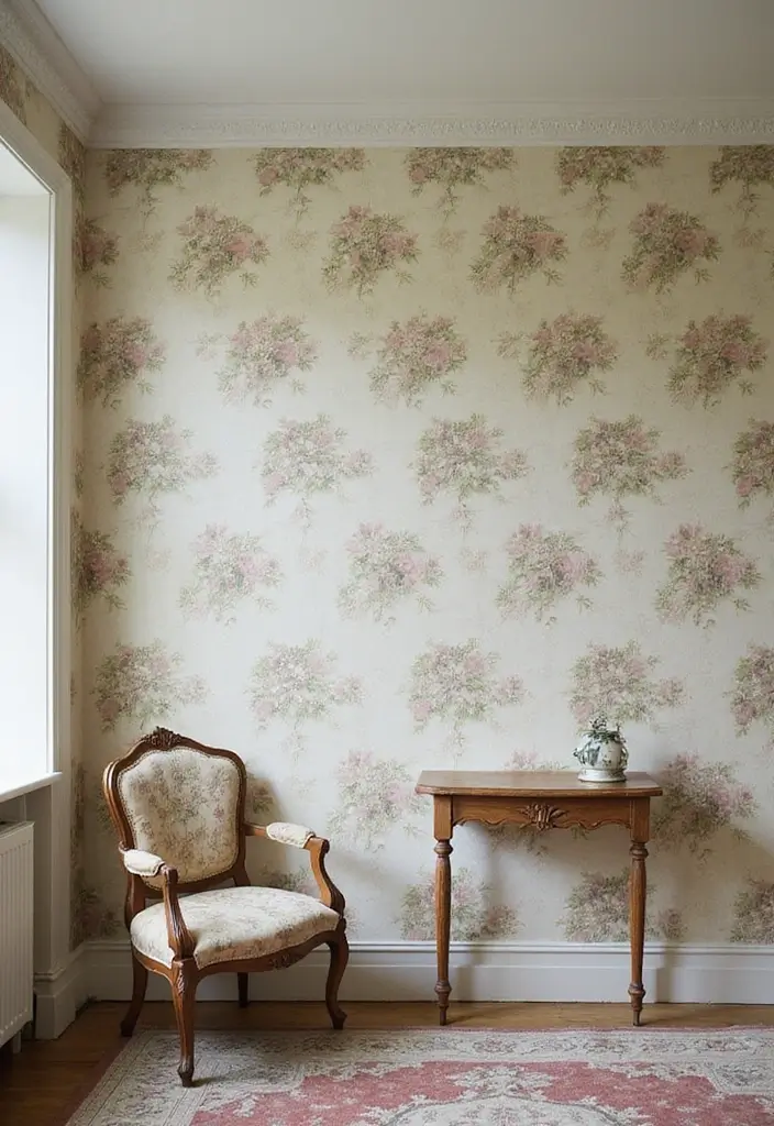26 Vintage Bedroom Ideas Full of Charm and Character 1 26 Vintage Bedroom Ideas Full of Charm and Character - 1. The Allure of Vintage Wallpaper