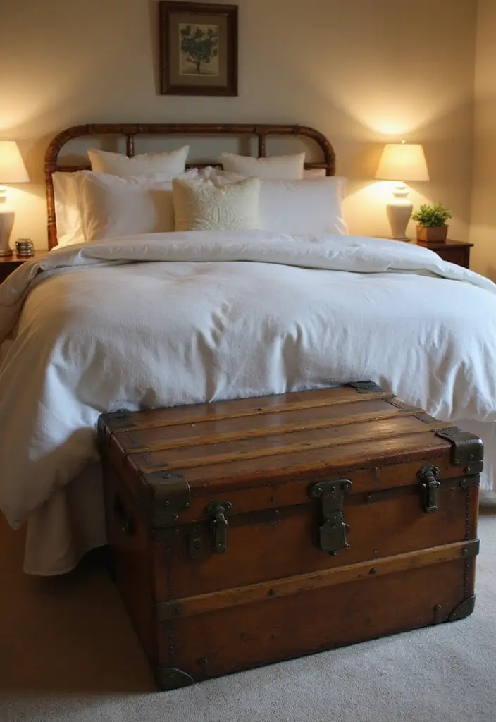 26 Vintage Bedroom Ideas Full of Charm and Character 71 26 Vintage Bedroom Ideas Full of Charm and Character - 11. Vintage Trunks and Suitcases