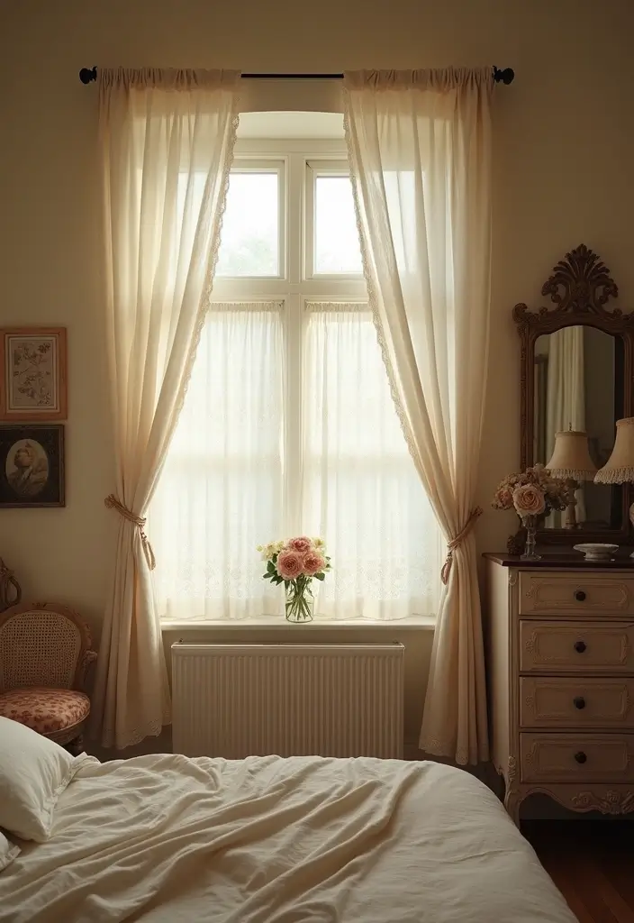 26 Vintage Bedroom Ideas Full of Charm and Character 85 26 Vintage Bedroom Ideas Full of Charm and Character - 13. Vintage Window Treatments