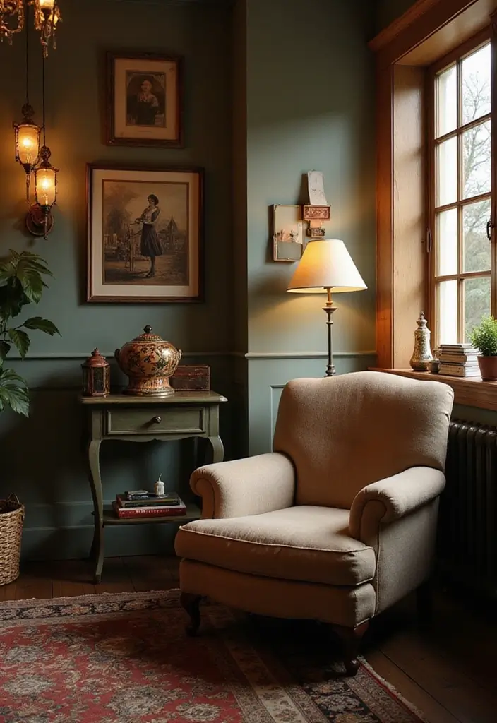 26 Vintage Bedroom Ideas Full of Charm and Character 155 26 Vintage Bedroom Ideas Full of Charm and Character - 23. Cozy Vintage Seating Areas