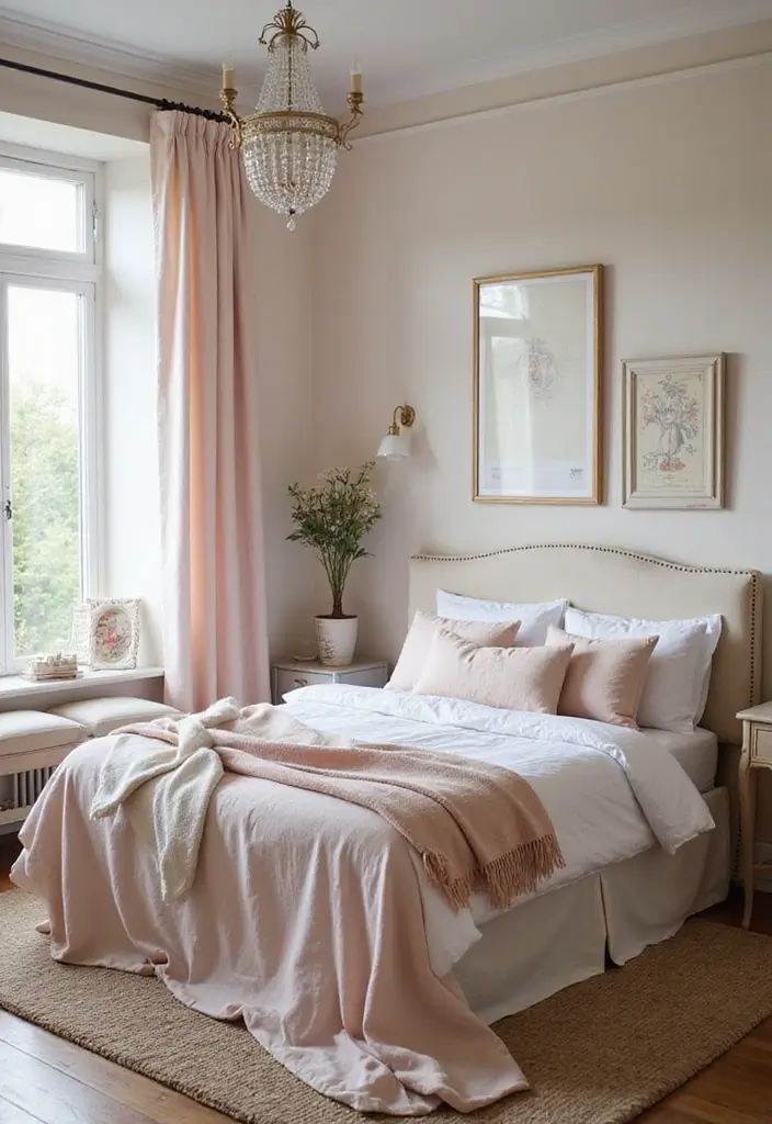 26 Vintage Bedroom Ideas Full of Charm and Character 29 26 Vintage Bedroom Ideas Full of Charm and Character - 5. Shabby Chic Color Palettes