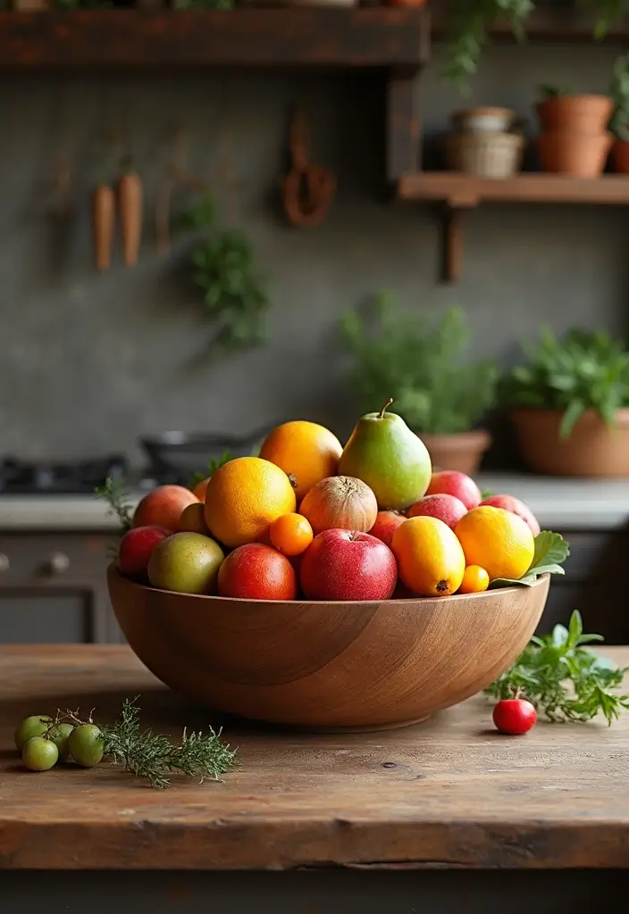 26 Wood Kitchen Ideas For a Warm Natural Feel 90 26 Wood Kitchen Ideas For a Warm Natural Feel - 14. Wooden Fruit Bowls