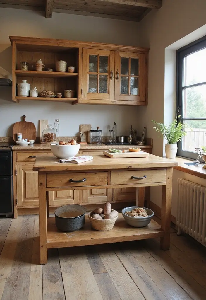 26 Wood Kitchen Ideas For a Warm Natural Feel 118 26 Wood Kitchen Ideas For a Warm Natural Feel - 18. Wooden Baking Station