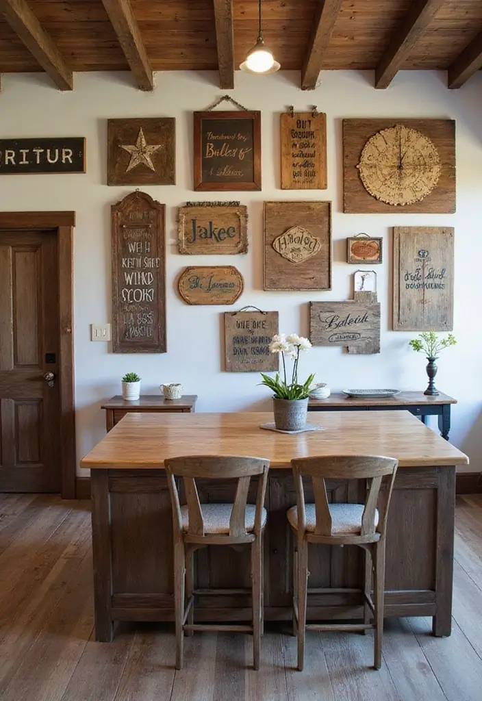 26 Wood Kitchen Ideas For a Warm Natural Feel 139 26 Wood Kitchen Ideas For a Warm Natural Feel - 21. Wooden Wall Art
