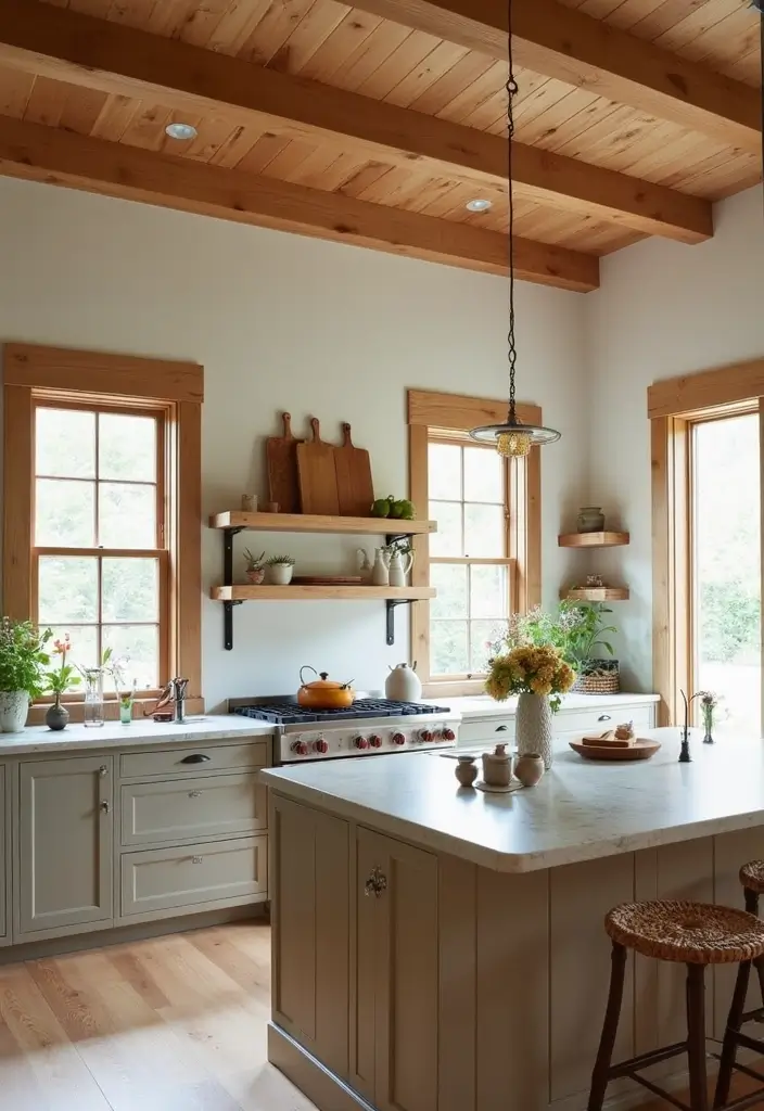 26 Wood Kitchen Ideas For a Warm Natural Feel 22 26 Wood Kitchen Ideas For a Warm Natural Feel - 4. Natural Wood Accents