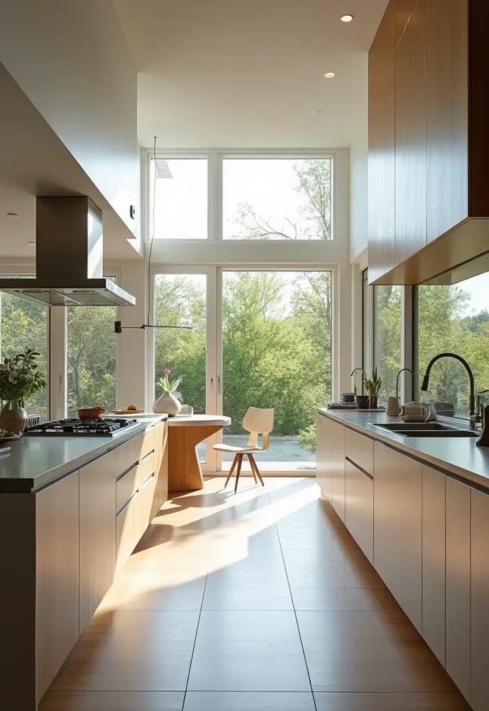 27 Big Kitchen Ideas to Create a Luxurious Cooking Space - 15. Beautiful Window Designs