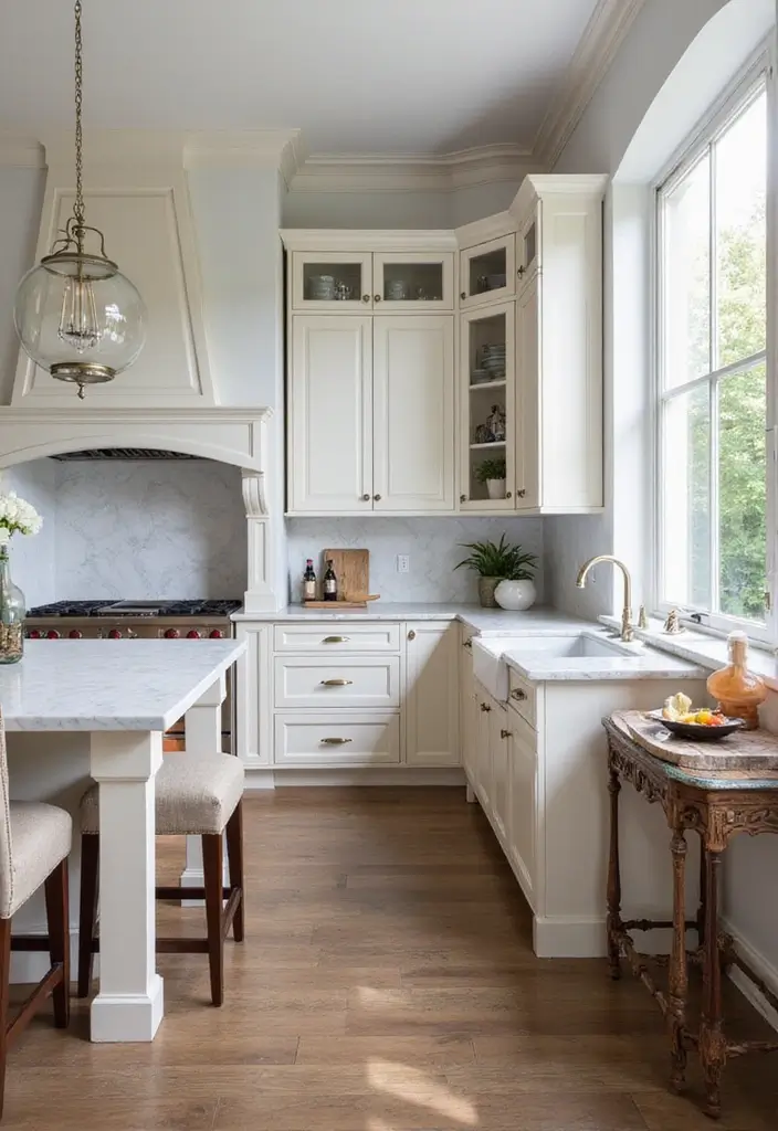 27 Big Kitchen Ideas to Create a Luxurious Cooking Space - 21. Accent Furniture