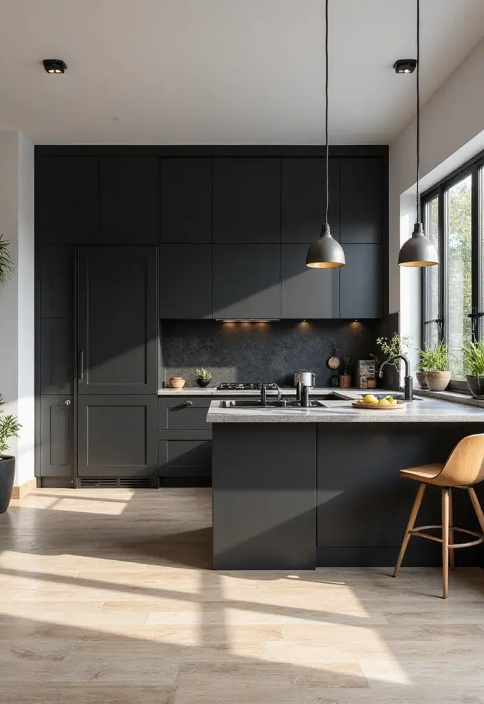 27 Black Kitchen Ideas For a Bold Sophisticated Look 120 27 Black Kitchen Ideas For a Bold Sophisticated Look - 18. Minimalistic Color Palette