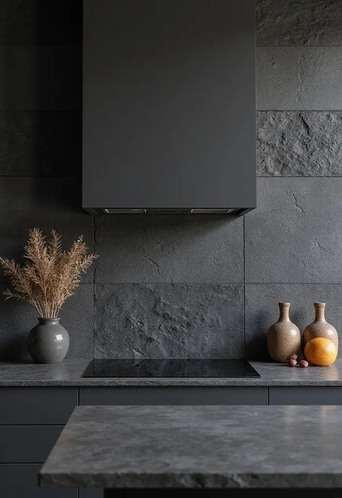 27 Black Kitchen Ideas For a Bold Sophisticated Look 43 27 Black Kitchen Ideas For a Bold Sophisticated Look - 7. Textured Finishes