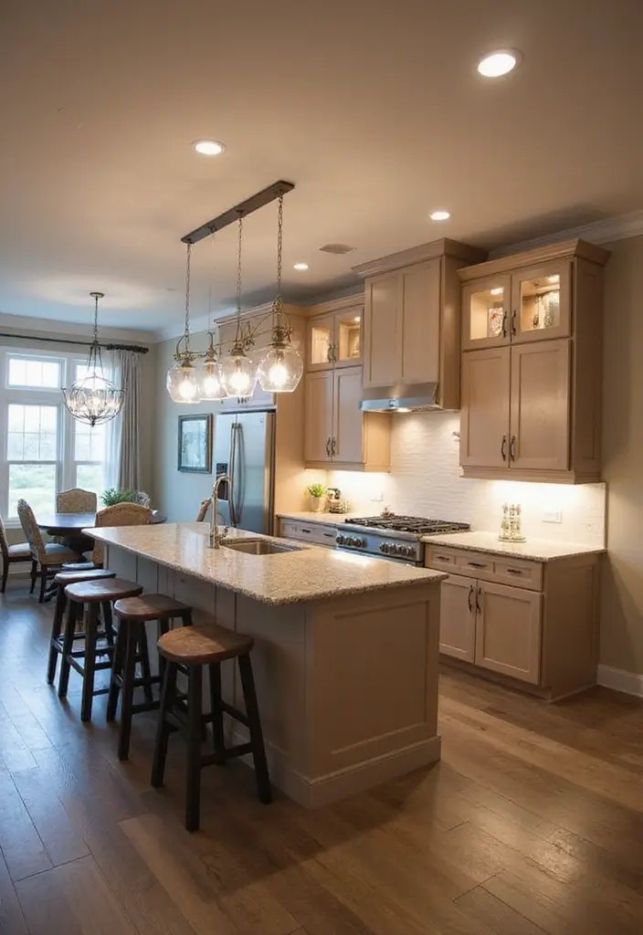 27 Bloxburg Kitchen Ideas To Build Your Dream Virtual Home 57 27 Bloxburg Kitchen Ideas To Build Your Dream Virtual Home - 9. Elegant Lighting Fixtures