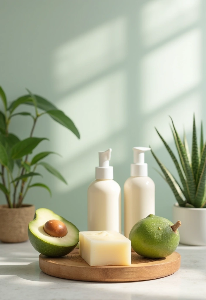 27 Coastal Bathroom Ideas With Relaxing Beach Vibes 69 27 Coastal Bathroom Ideas With Relaxing Beach Vibes - 11. Eco-Friendly Bath Products