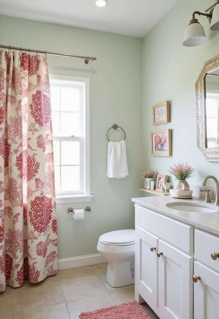 27 Coastal Bathroom Ideas With Relaxing Beach Vibes 55 27 Coastal Bathroom Ideas With Relaxing Beach Vibes - 9. Coral Reef Inspirations