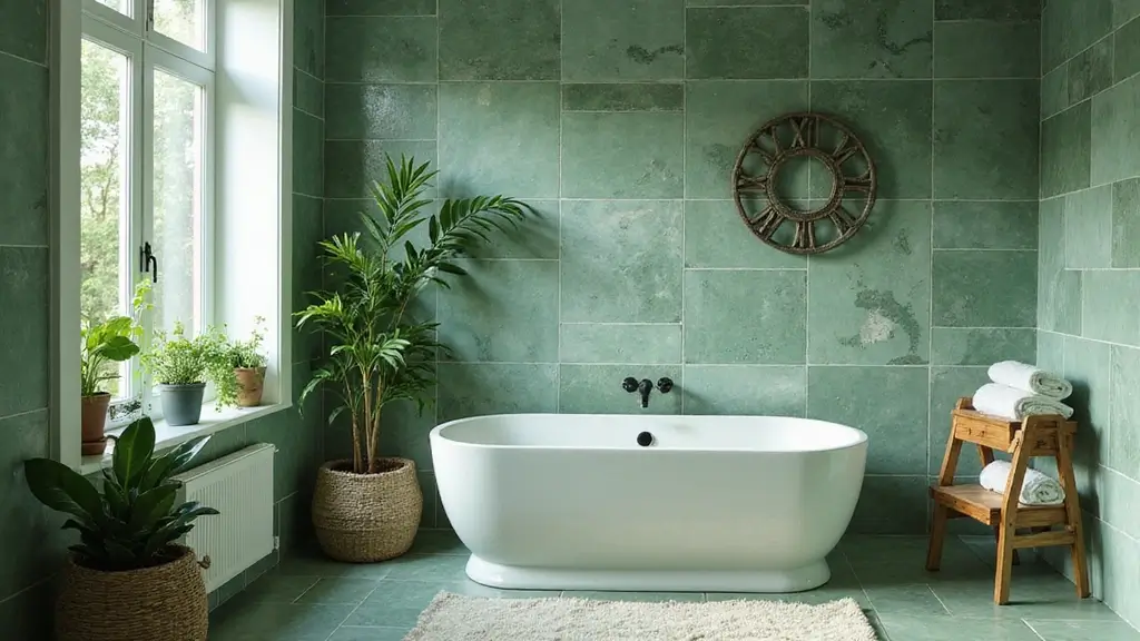 27 Green Tile Bathroom Ideas That Bring Nature Indoors