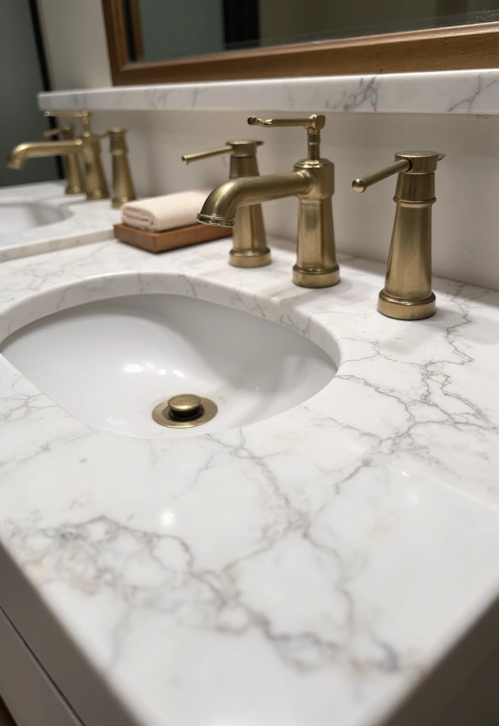 27 Guest Bathroom Ideas To Impress Every Visitor 1 27 Guest Bathroom Ideas To Impress Every Visitor - 1. Opulent Marble Accents