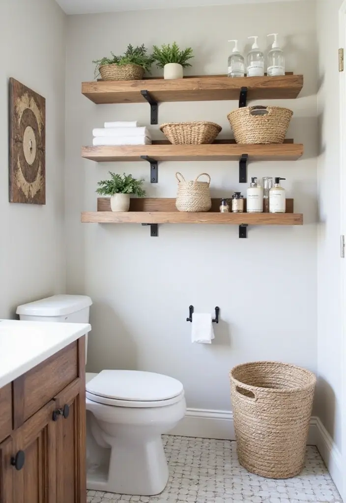 27 Guest Bathroom Ideas To Impress Every Visitor 29 27 Guest Bathroom Ideas To Impress Every Visitor - 5. Smart Storage Solutions