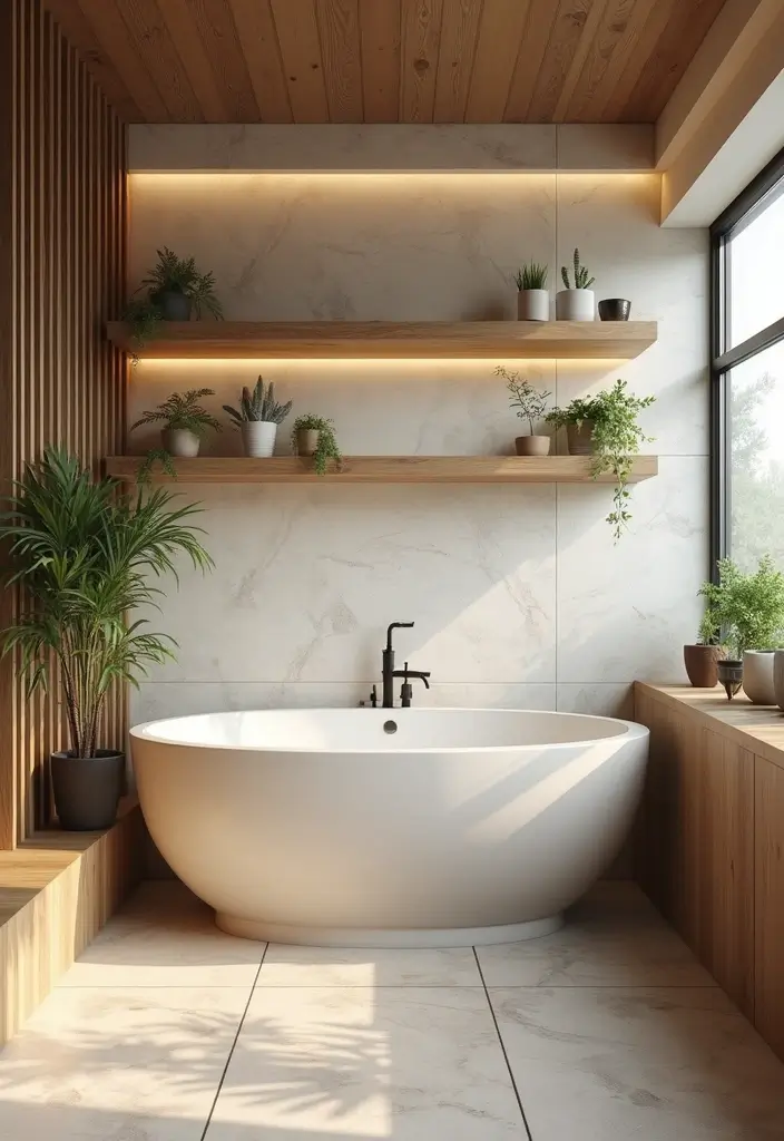 27 Guest Bathroom Ideas To Impress Every Visitor 43 27 Guest Bathroom Ideas To Impress Every Visitor - 7. Natural Elements