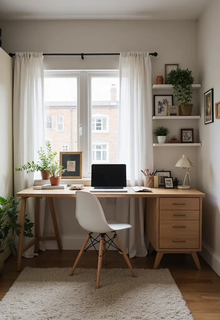 27 IKEA Bedroom Ideas That Are Affordable and Stylish - 17. Stylish Desk Space in the Bedroom