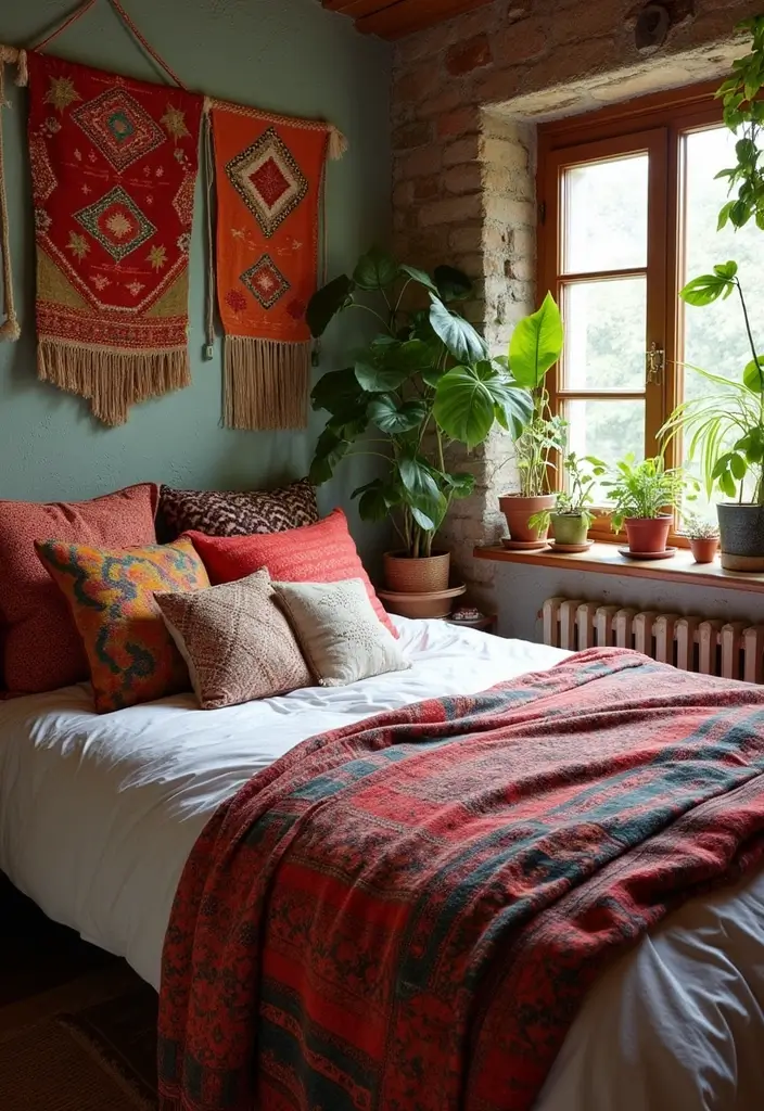 27 IKEA Bedroom Ideas That Are Affordable and Stylish - 2. Bohemian Vibes with IKEA Textiles