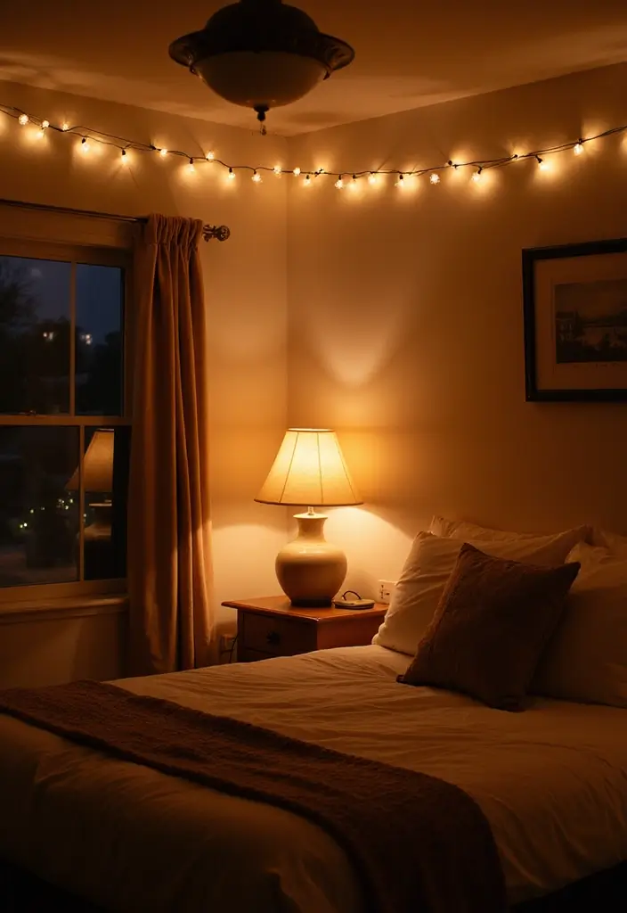 27 IKEA Bedroom Ideas That Are Affordable and Stylish - 8. Layered Lighting for Warmth