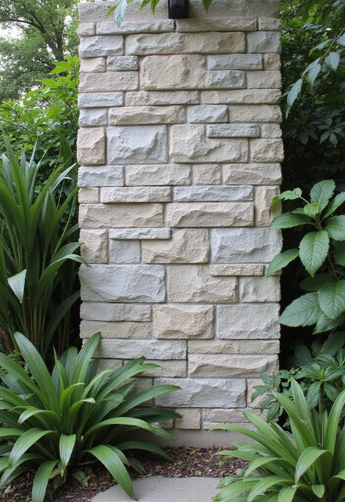 27 Inexpensive Retaining Wall Ideas That Look Surprisingly High-End 62 27 Inexpensive Retaining Wall Ideas That Look Surprisingly High-End - 10. Faux Stone Wall Panels