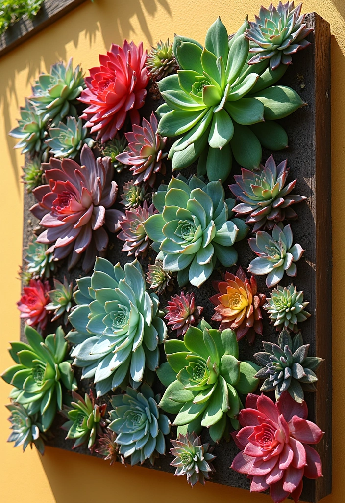 27 Inexpensive Retaining Wall Ideas That Look Surprisingly High-End 109 27 Inexpensive Retaining Wall Ideas That Look Surprisingly High-End - 17. Succulent Wall