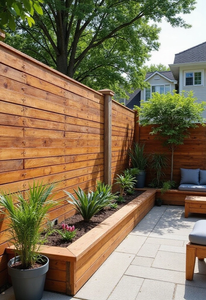27 Inexpensive Retaining Wall Ideas That Look Surprisingly High-End 8 27 Inexpensive Retaining Wall Ideas That Look Surprisingly High-End - 2. Wooden Timber Retaining Wall