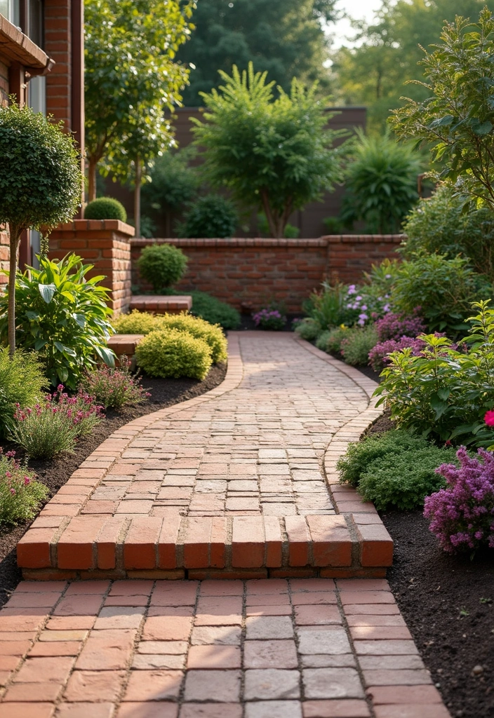 27 Inexpensive Retaining Wall Ideas That Look Surprisingly High-End 149 27 Inexpensive Retaining Wall Ideas That Look Surprisingly High-End - 23. Clay Brick Pavers