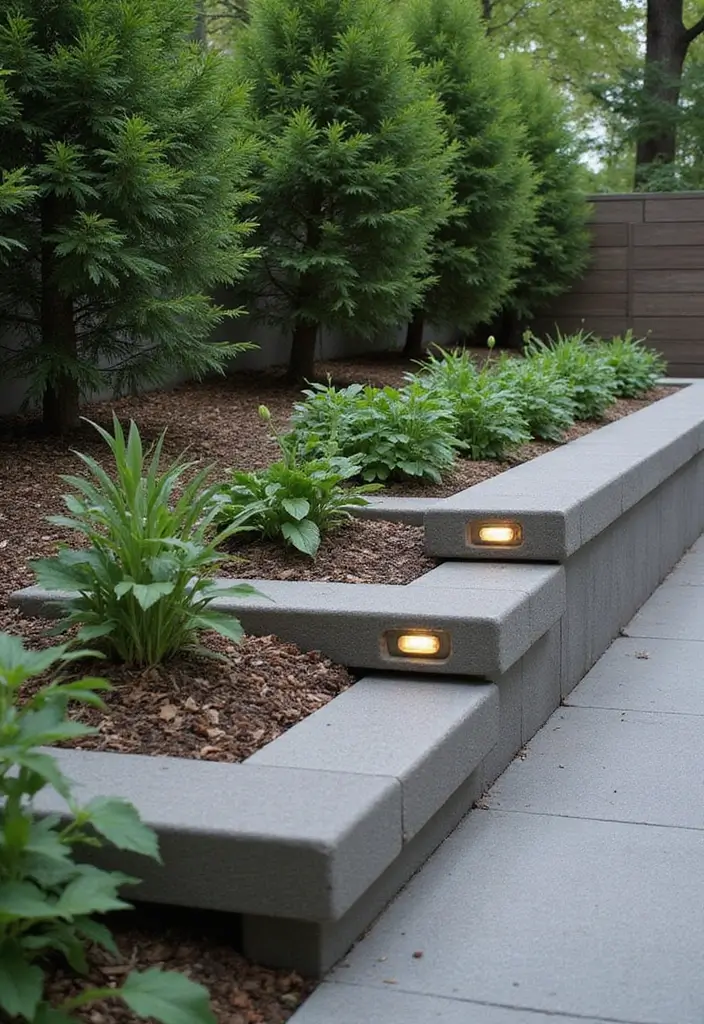 27 Inexpensive Retaining Wall Ideas That Look Surprisingly High-End 43 27 Inexpensive Retaining Wall Ideas That Look Surprisingly High-End - 7. Concrete Block Wall