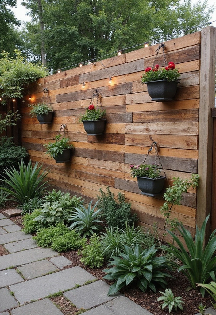 27 Inexpensive Retaining Wall Ideas That Look Surprisingly High-End 50 27 Inexpensive Retaining Wall Ideas That Look Surprisingly High-End - 8. Reclaimed Wood Wall
