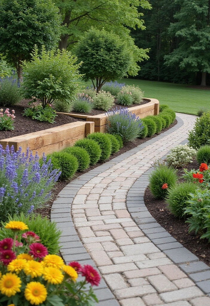 27 Inexpensive Retaining Wall Ideas That Look Surprisingly High-End 55 27 Inexpensive Retaining Wall Ideas That Look Surprisingly High-End - 9. Landscape Timbers